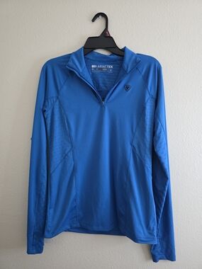Ariat Tek Blue Quarter-Zip Pullover
